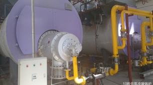 Low nitrogen gas condensing boiler